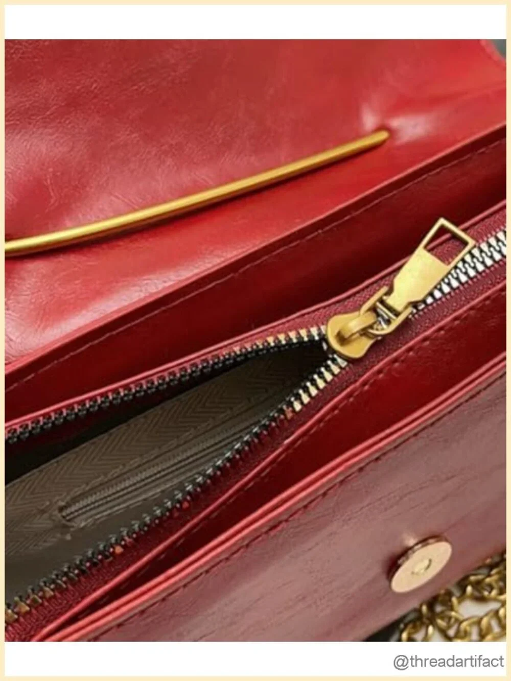 Faux Leather Crossbody Hobo Bag with Chain Strap